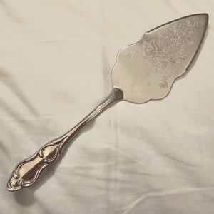 Cake Pie Server Silver plated WM Rogers & Son Trowel Engraved 11 1/2